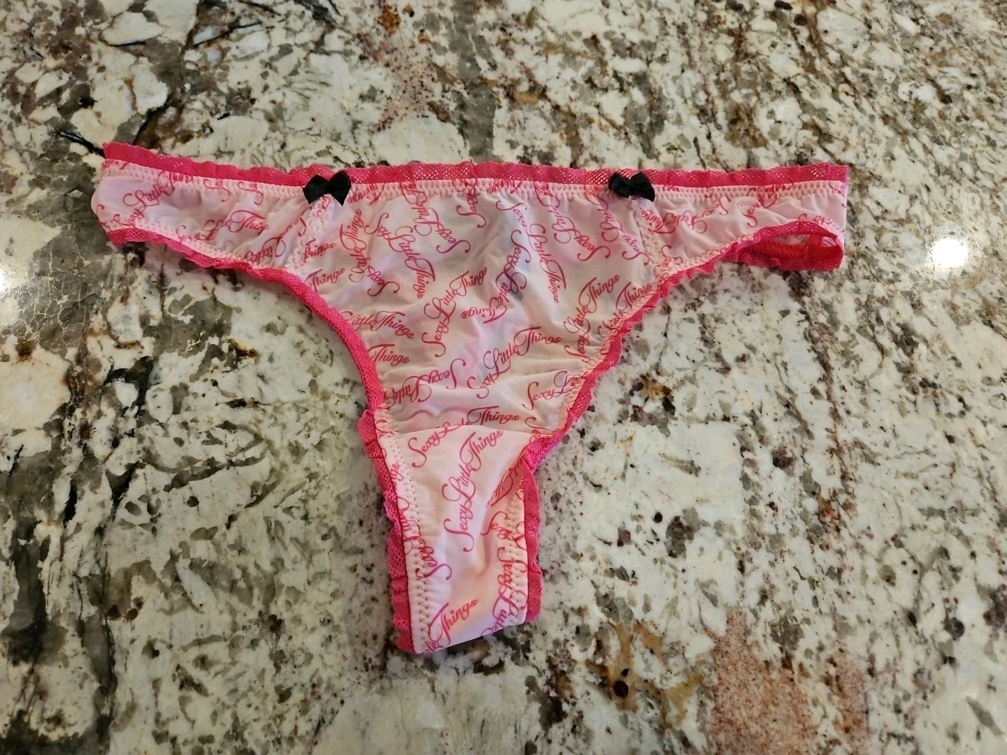True Vintage Victoria’s Secret Sexy Little Things Silky Corset Thong Panty Med
