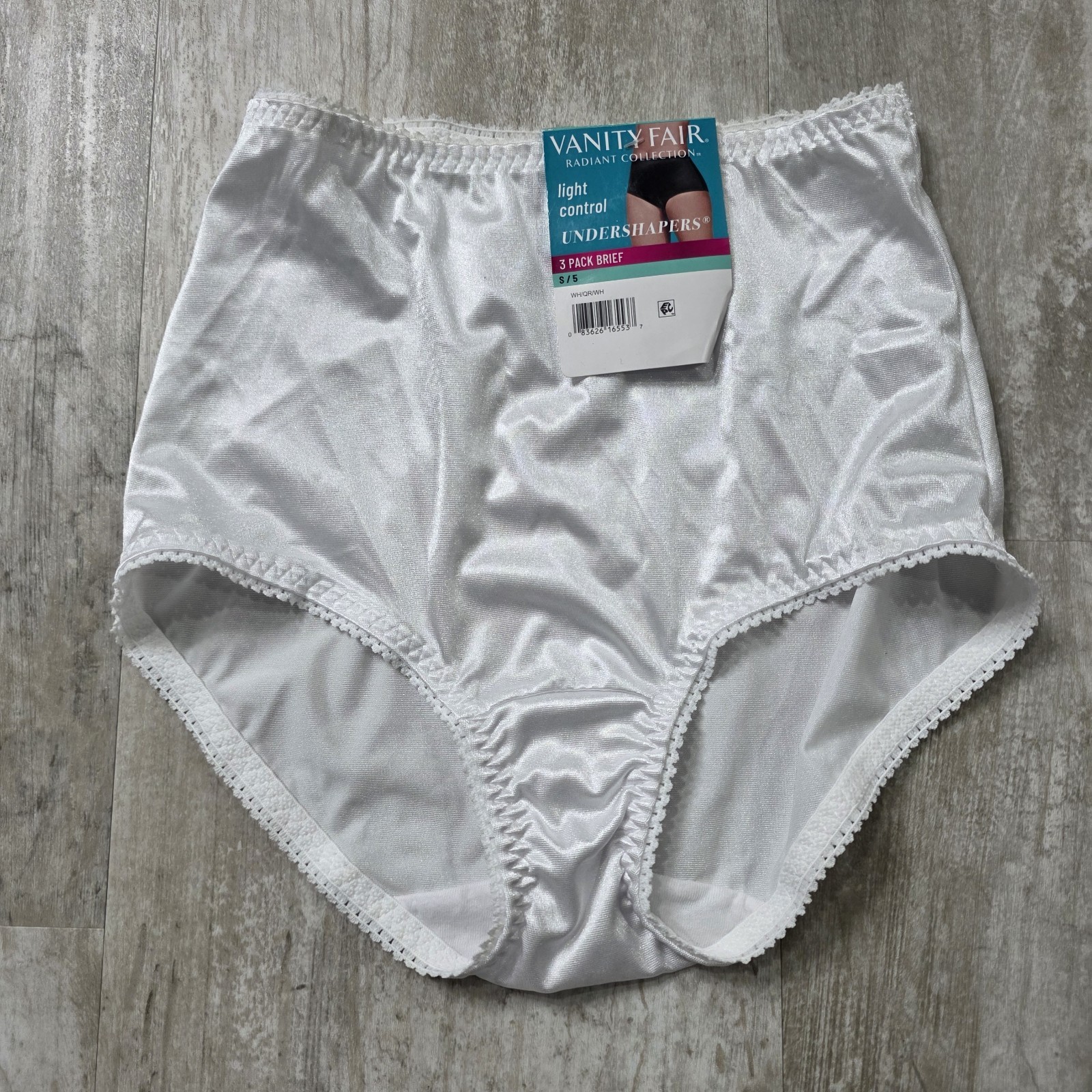 Vanity Fair White Light Control Panties Shapers NWT! 1 Pair * Small/5