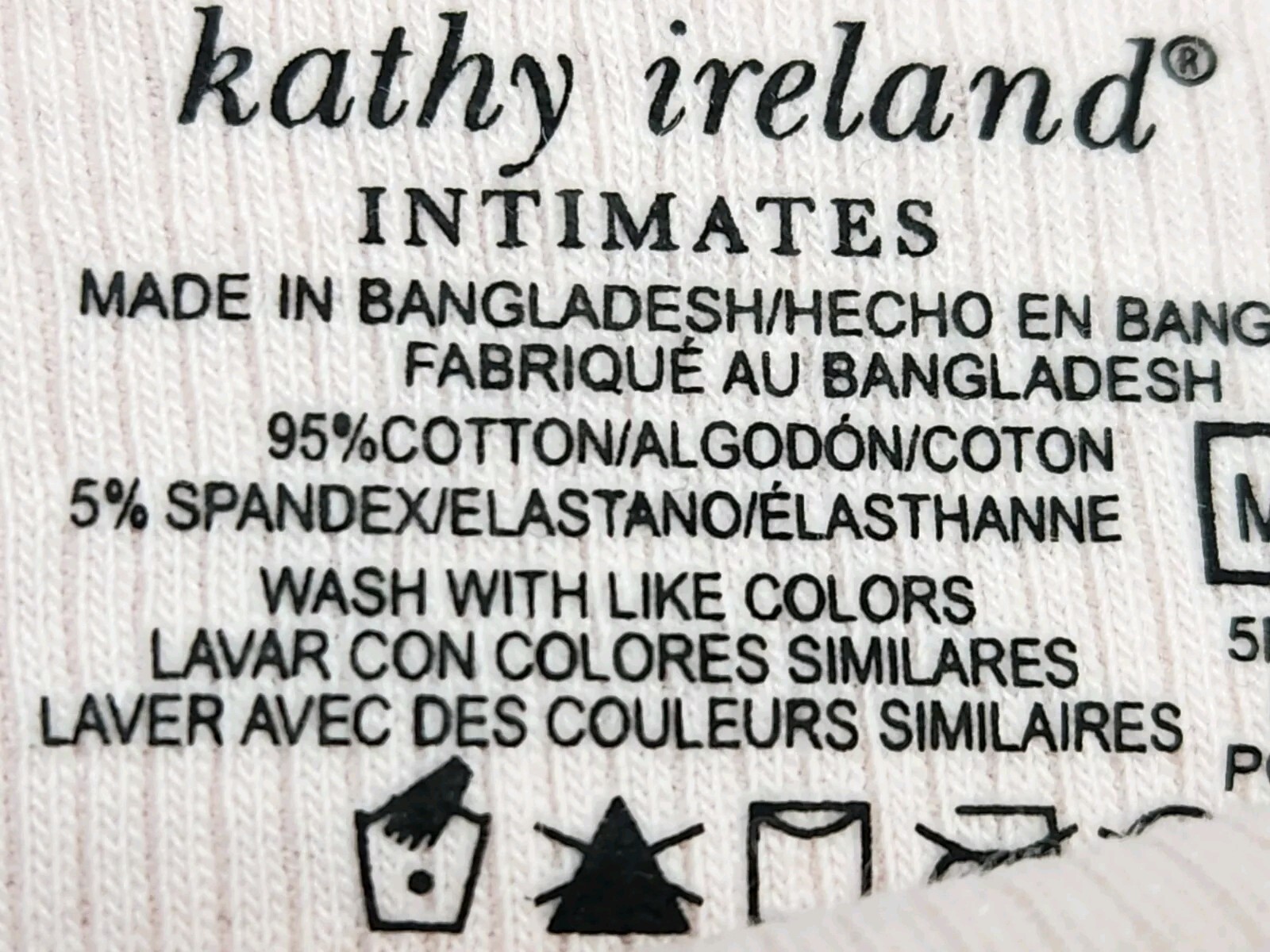 KATHY IRELAND 5Pk Women M L XL Cotton Hi Cut Panties Black Gray Pink Cream Green
