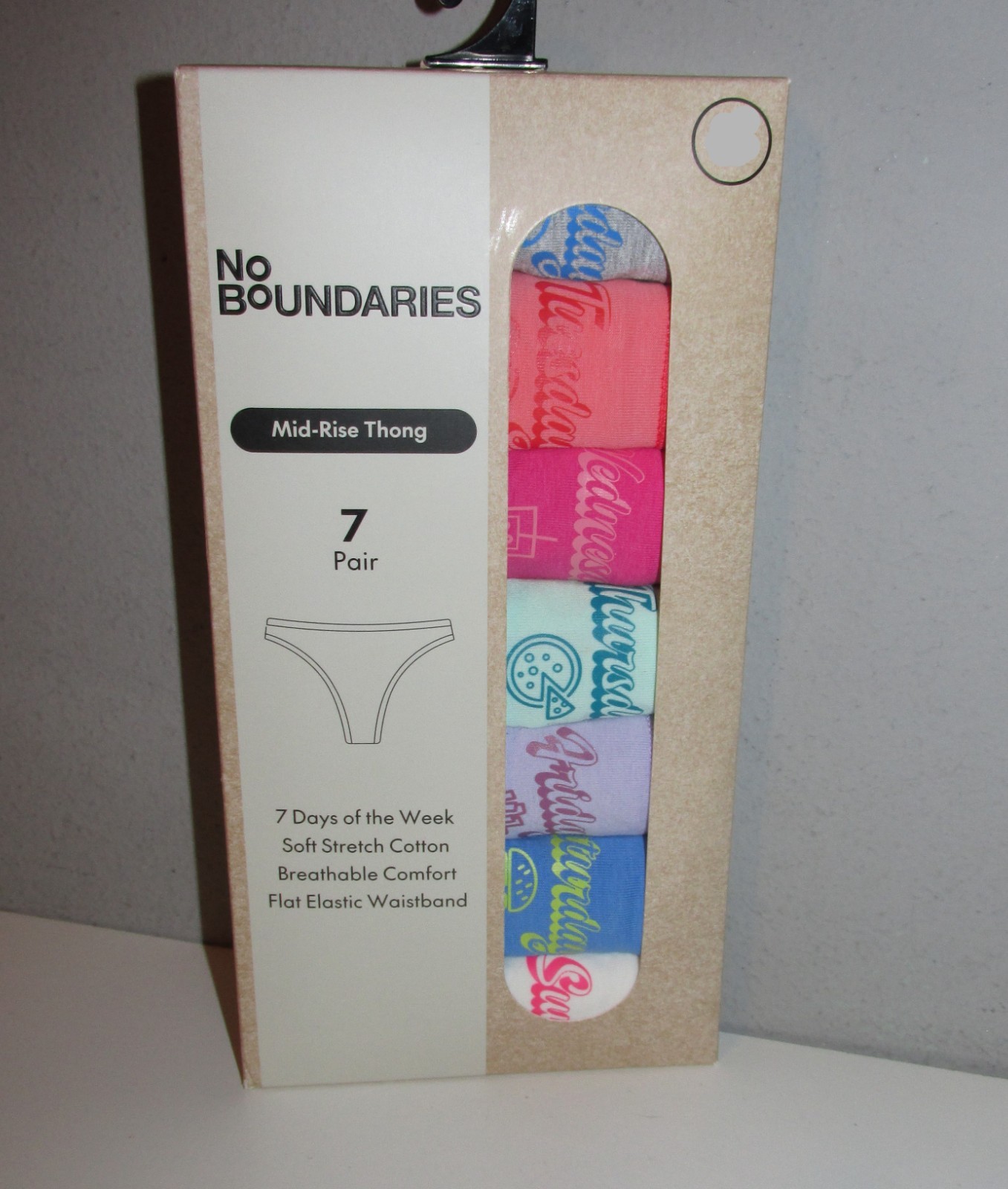 Womens ‘Day of the Week’ 7 Thong Panties – Size 2XL (20) – BRAND NEW W TAGS