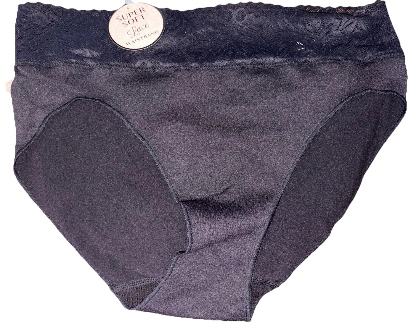2 Bali Comfort Revolution Black & NudeHi Cut Brief Women’s NWT! M Medium