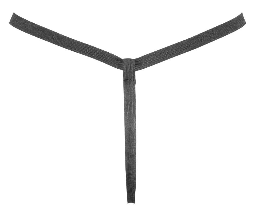 Sexy Black Level Vinyl Glossy Stretchy Black Vinyl String Thizome