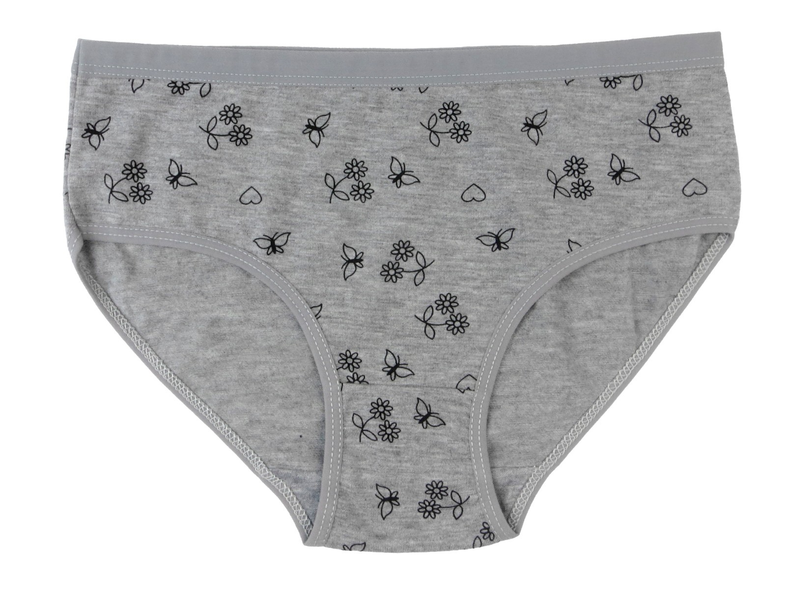 Easyweary 5 Pack Womens Cotton Floral Hipster Underwear Panties Briefs Low Rise