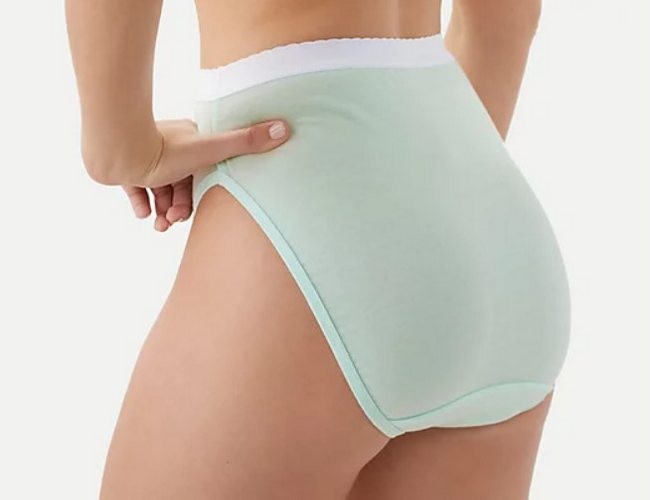 Breezies Set/4 All White Cotton Hi Cut Brief New Panties