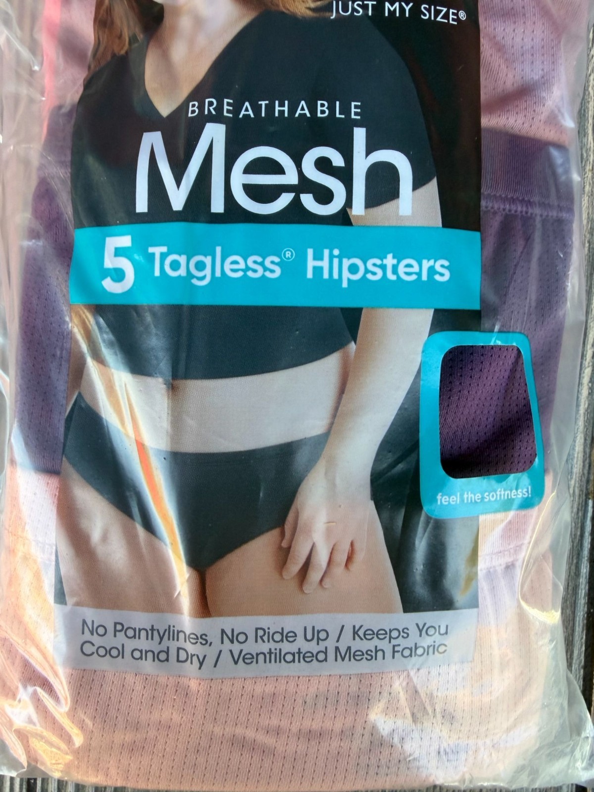 Hanes Womens Breathable Mesh Tagless Hipsters 5-Pack Size 12/4X