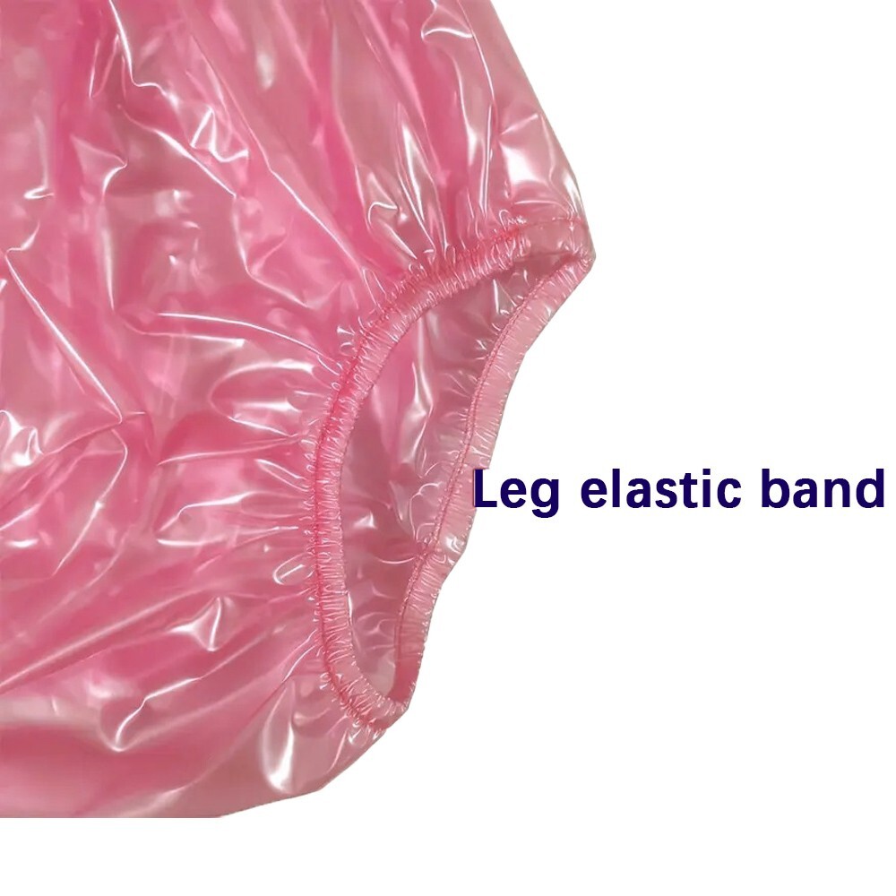 Pink Plastic Pants Adult DIAPER NAPPY Incontinence Waterproof Underwear