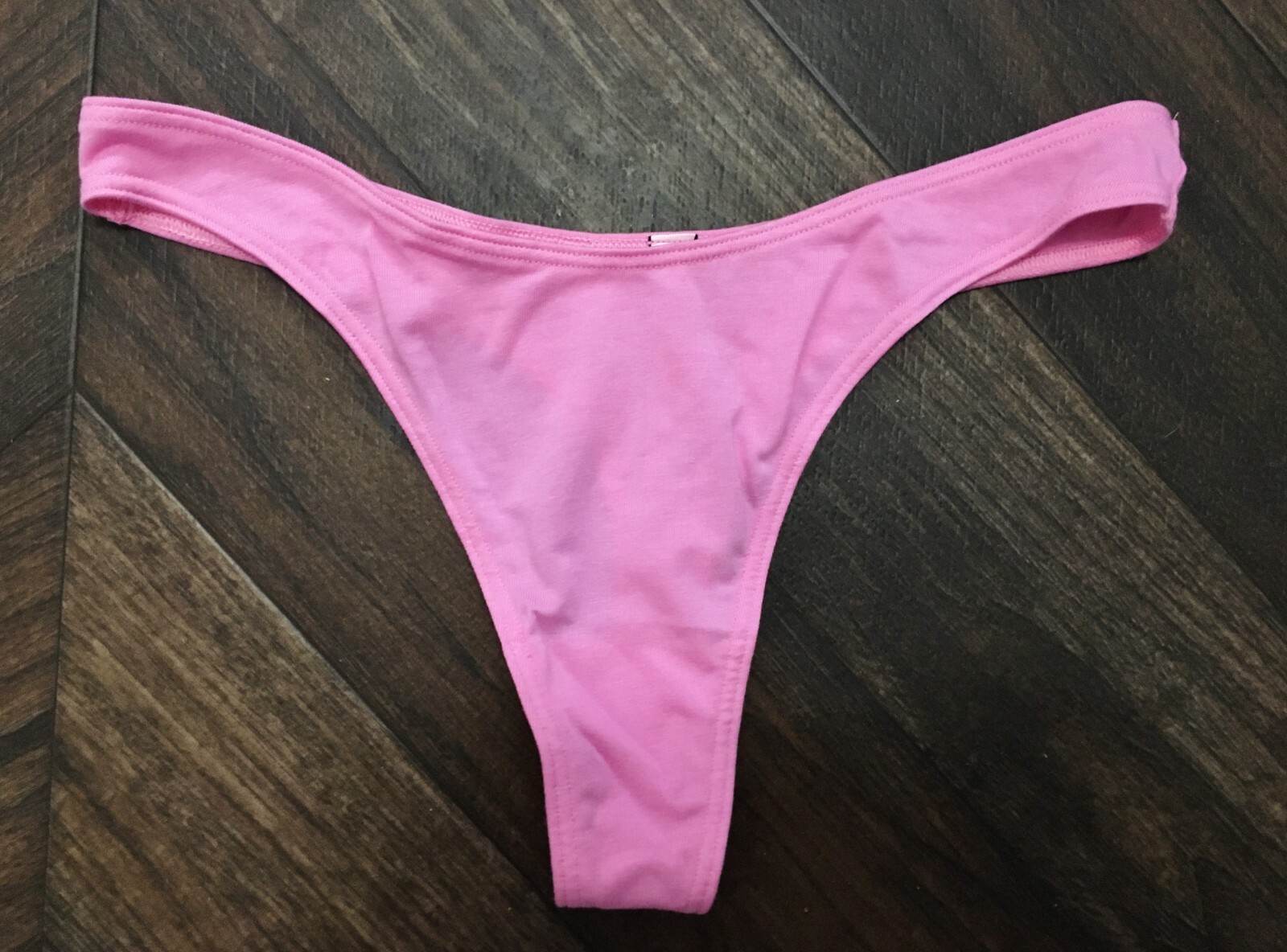Nwt Victoria’s Secret High Leg Scoop Cotton Thong Panty XL Bright Hibiscus Pink