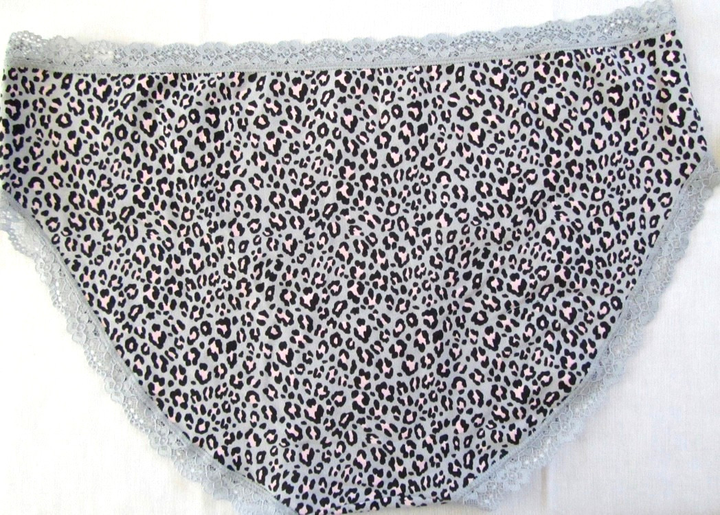 NWT Jenni Intimates Lot of 2 Size XXXL Hipster Panties Grey Wild Leo & Tropical!