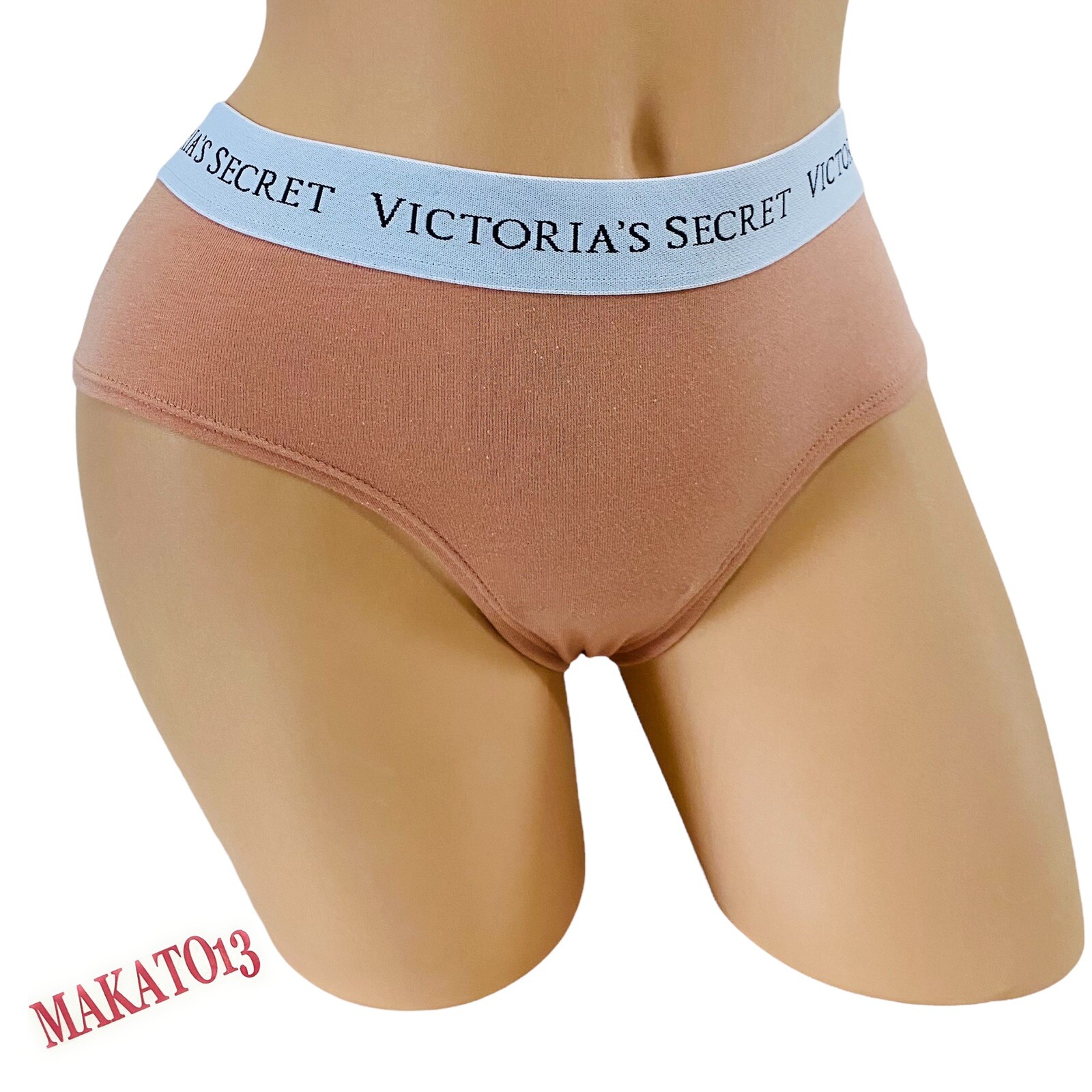 Victorias Secret LARGE Graphic Logo Elastic Waist-Band Cheeky Panty NEW