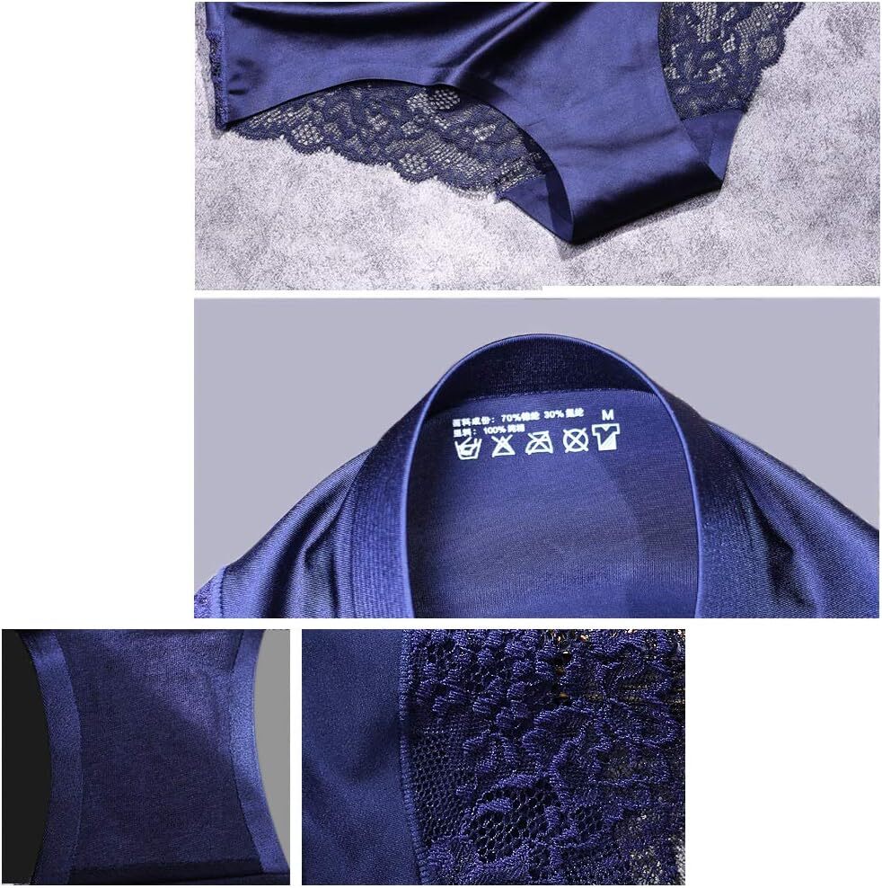 Sexy Lace Underwear for Women Frozen Silk Medium, 4-pack Fashion Assorted