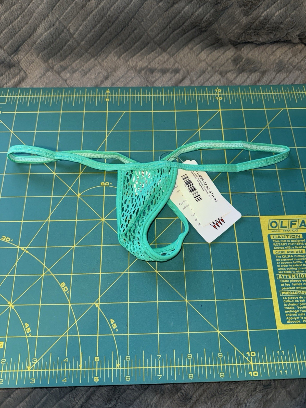 611 Micro Chaos Knicker Mint Medium String Back