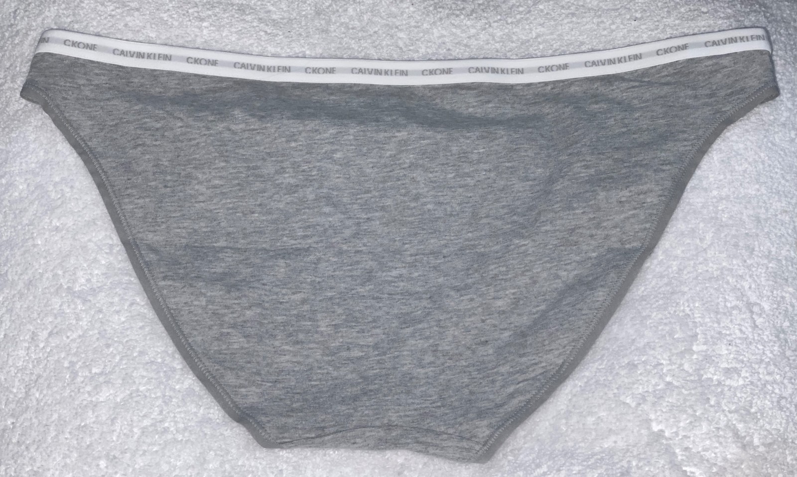 CALVIN KLEIN CK One Cotton Heather Grey White Bikini Panty Womens XS S M L XL