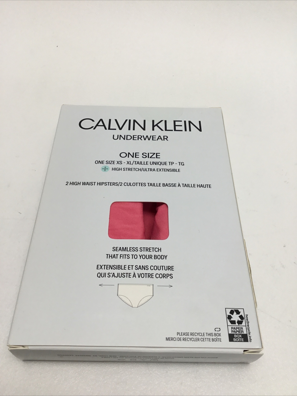 2Pack Calvin Klein Women High-Waist Hipster Underwear Pink&Ornage one size XS-XL