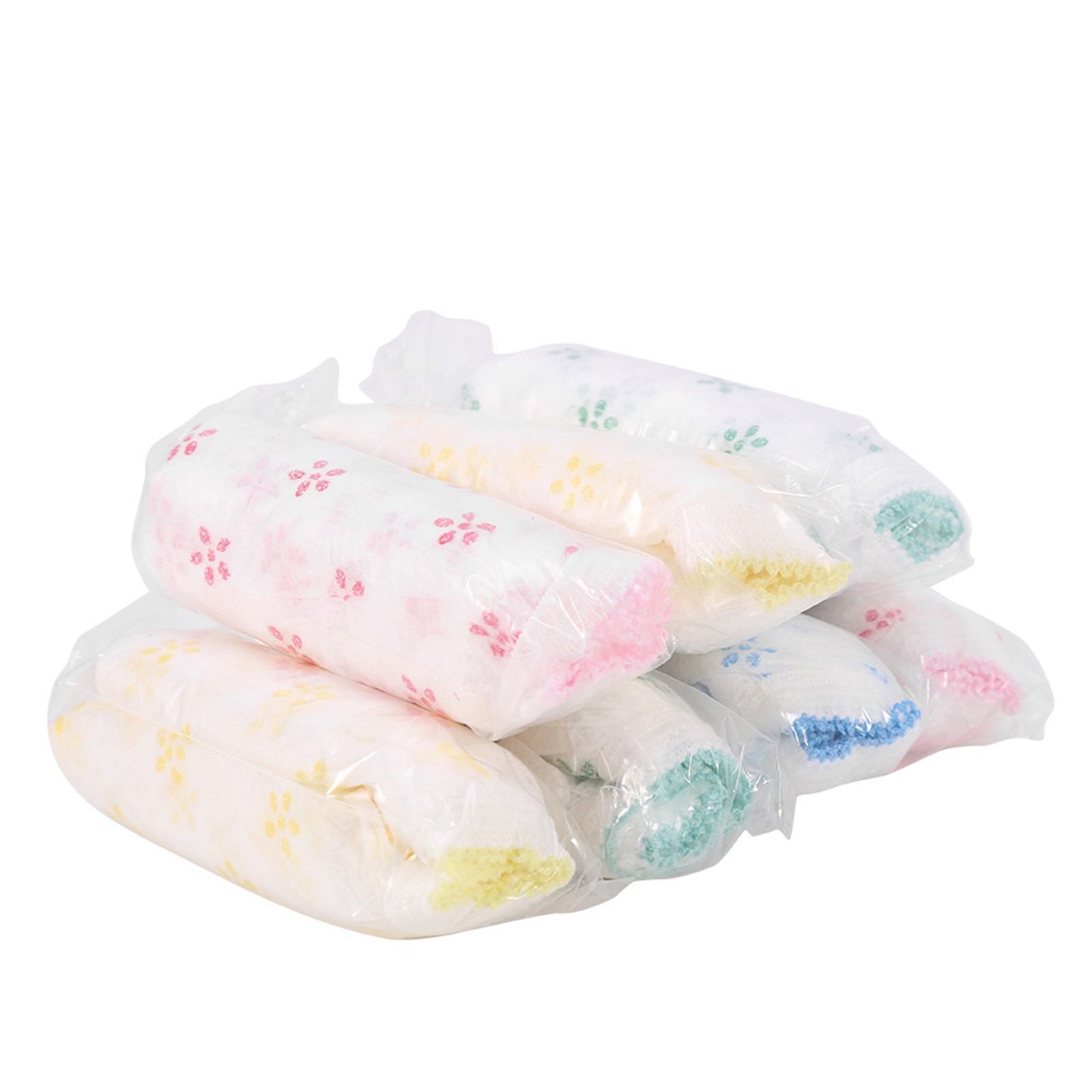 7pcs Women Travel Printed Disposable Pregnant Postpartum Paper Cotton Brief Pant