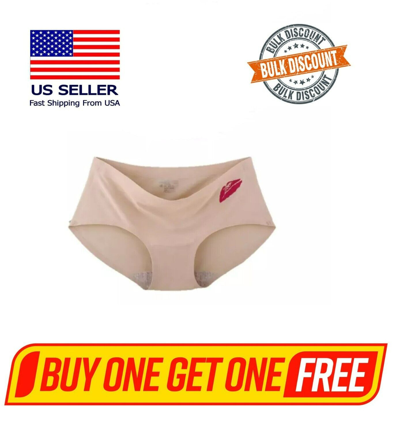 BOGO!!Buy 1 Get 1-Nano Silver Anti Bacteria Seamless Low Waist Women’s Underwear