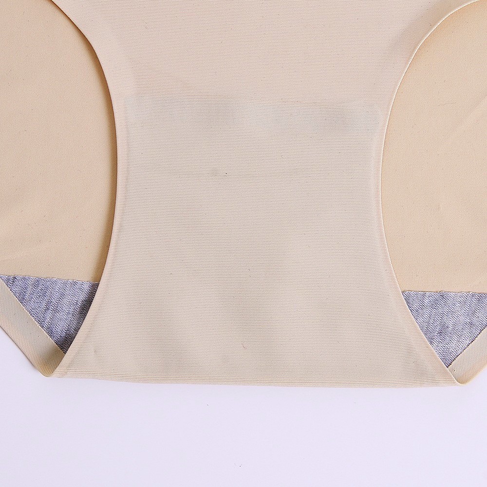 2 Pack Women’s Seamless Briefs Panties Beige Solid Breathable No Show Comfort