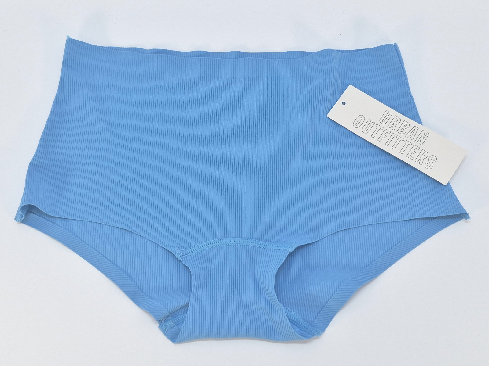 Urban Outfitters Out From Under Seamless Ribbed Boyshort Underwear Blue NWT