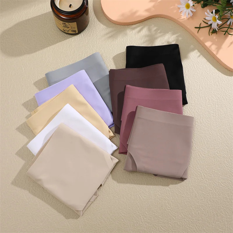 Low Rise Brief Panties Seamless Stretch Breathable Soft Comfortable Fits 6PCS