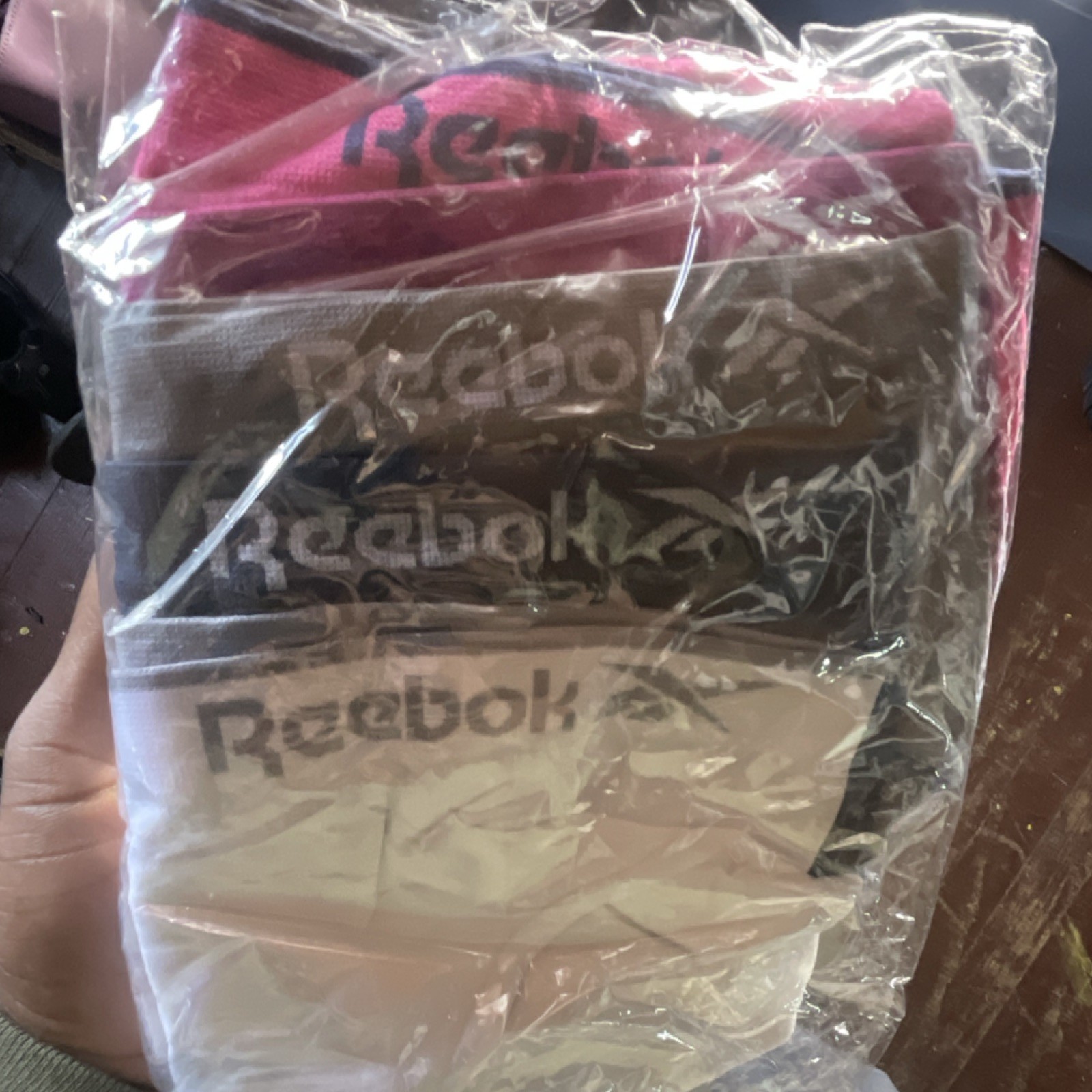 Reebok Women’s Bikini Panties 4 Pack Pink Black Gray White Size M Regular