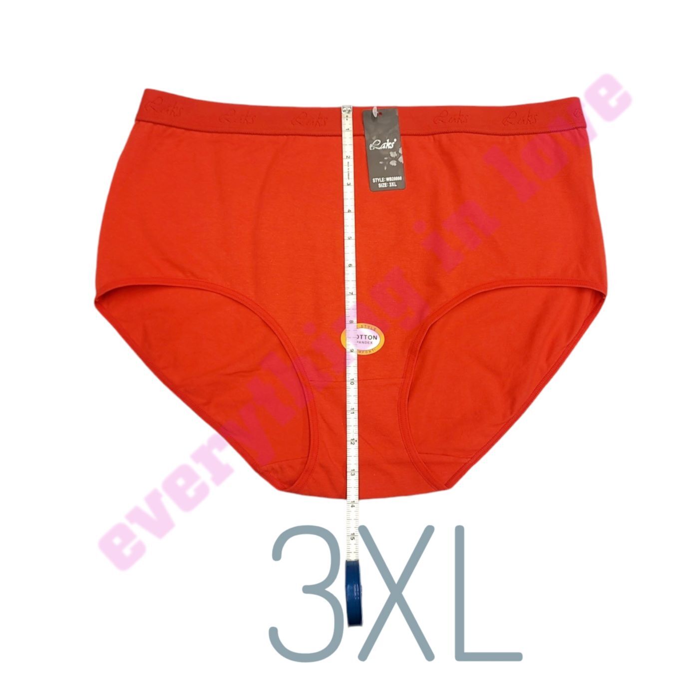 Women Plus Soft Elastic Band Cotton High Waist Comfort Brief Panties Underwears