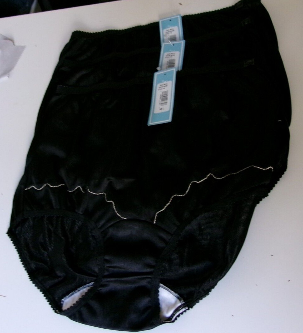 3 Dixie Belle by Velrose Full cut Briefs Style 719 Black Size 8