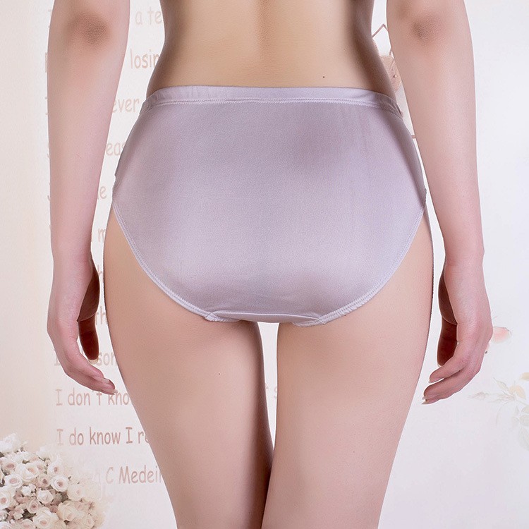 one Luxury Women’s Knitted Mulberry Silk Briefs Real Silk Panties breathable new