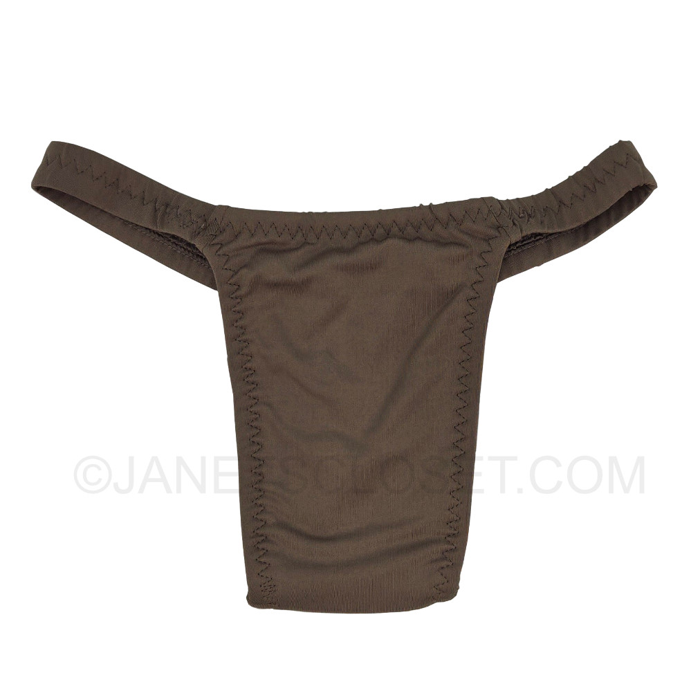 Brown Satin Gaff Panty Tucking Compression Underwear Transgender or Crossdresser