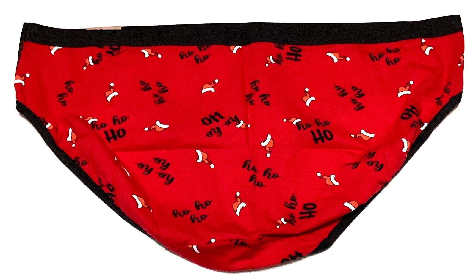 3X 22/24 – NWT Cacique red and black cotton hipster panty Christmas (xx225 a)