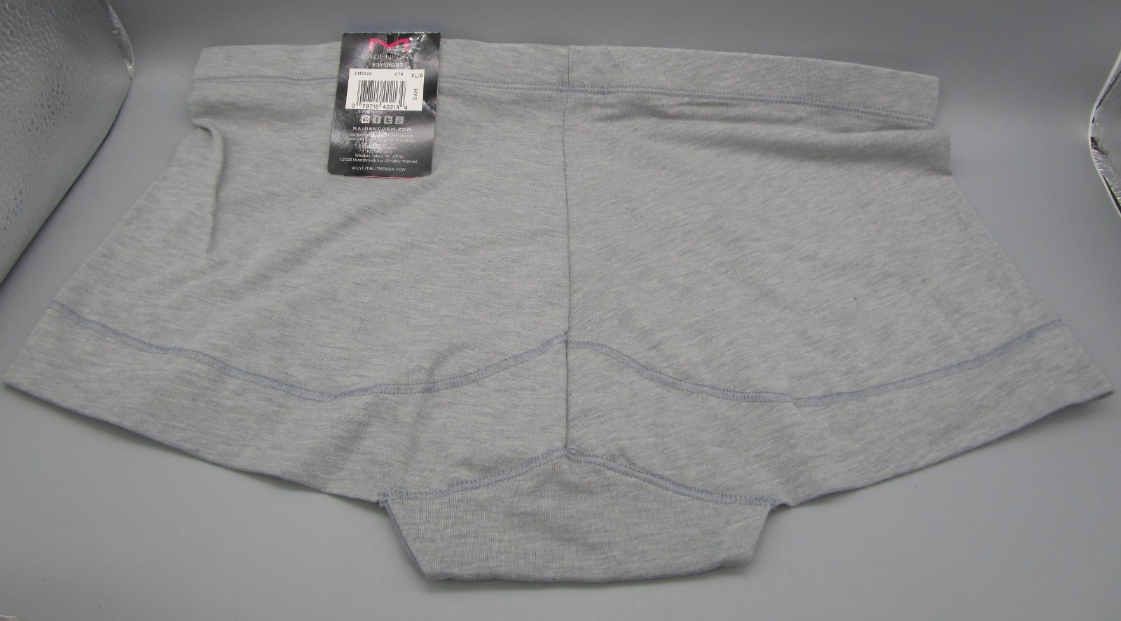 MAIDENFORM~XL 8~DM0002 ~ Grey Heather Dream Tailored Cotton Boyshort