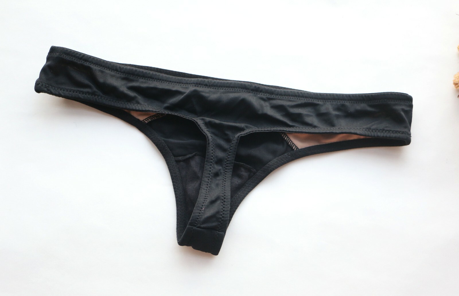 2PCS Women Sexy Thong Smooth&Mesh Underwear Hipster Lingerie G-string Panties S
