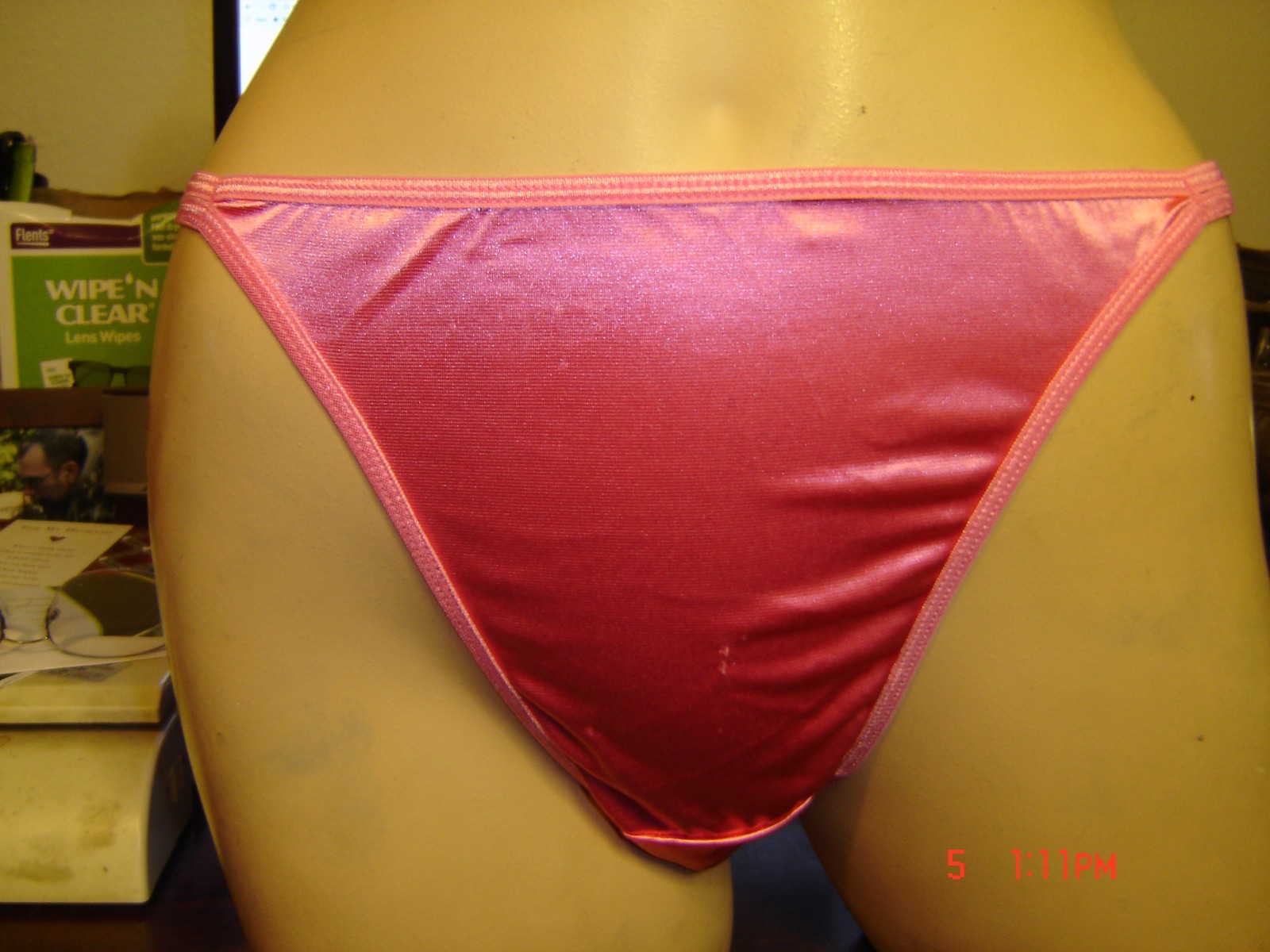 Sexy Second Skin Satin String Bikini Panties Great For Men Size 10 / 3XL NWOT