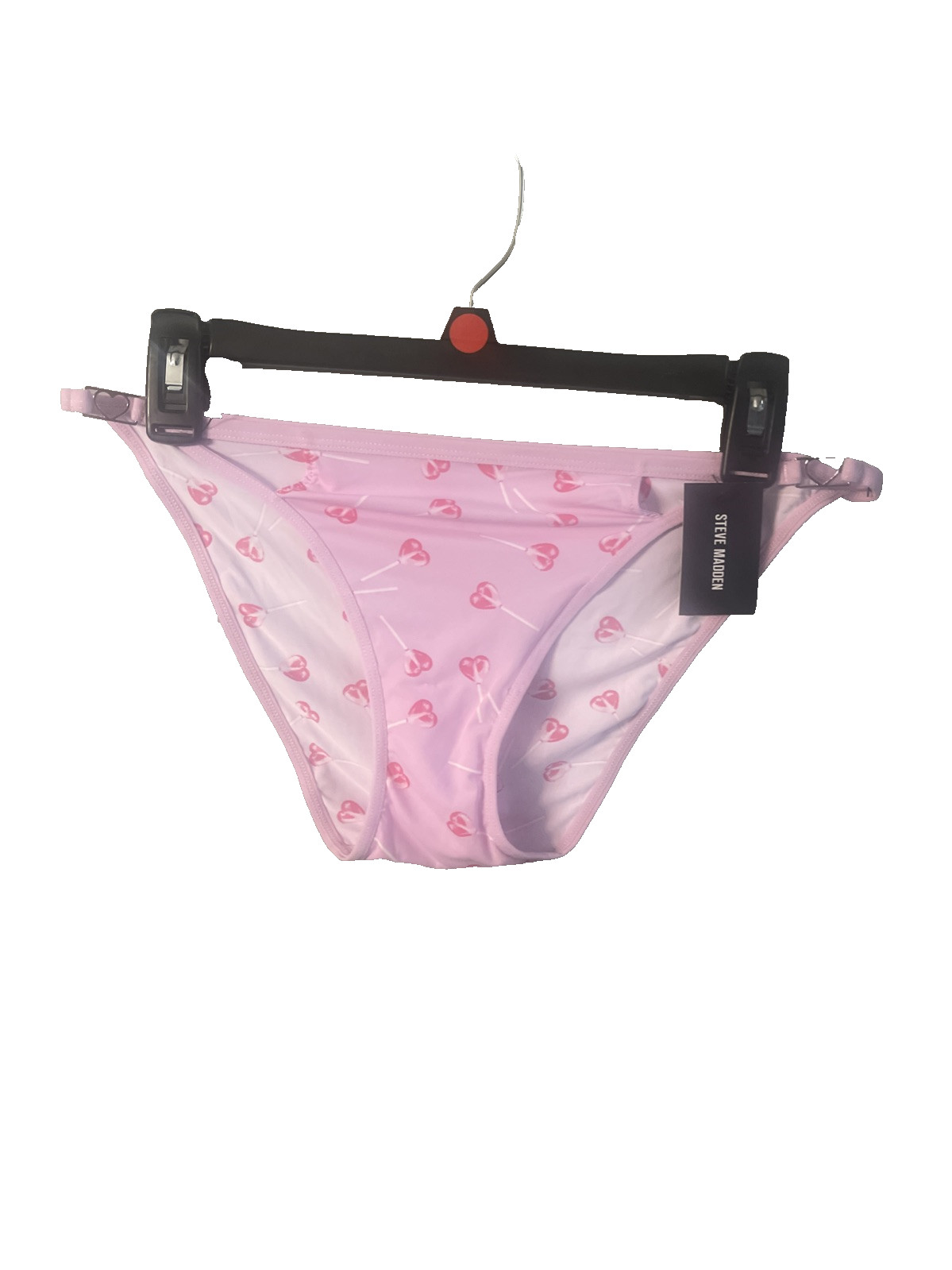 NWT Steve Madden String Bikini Panty Pink Womens Large Sissy Whimsical Fairy