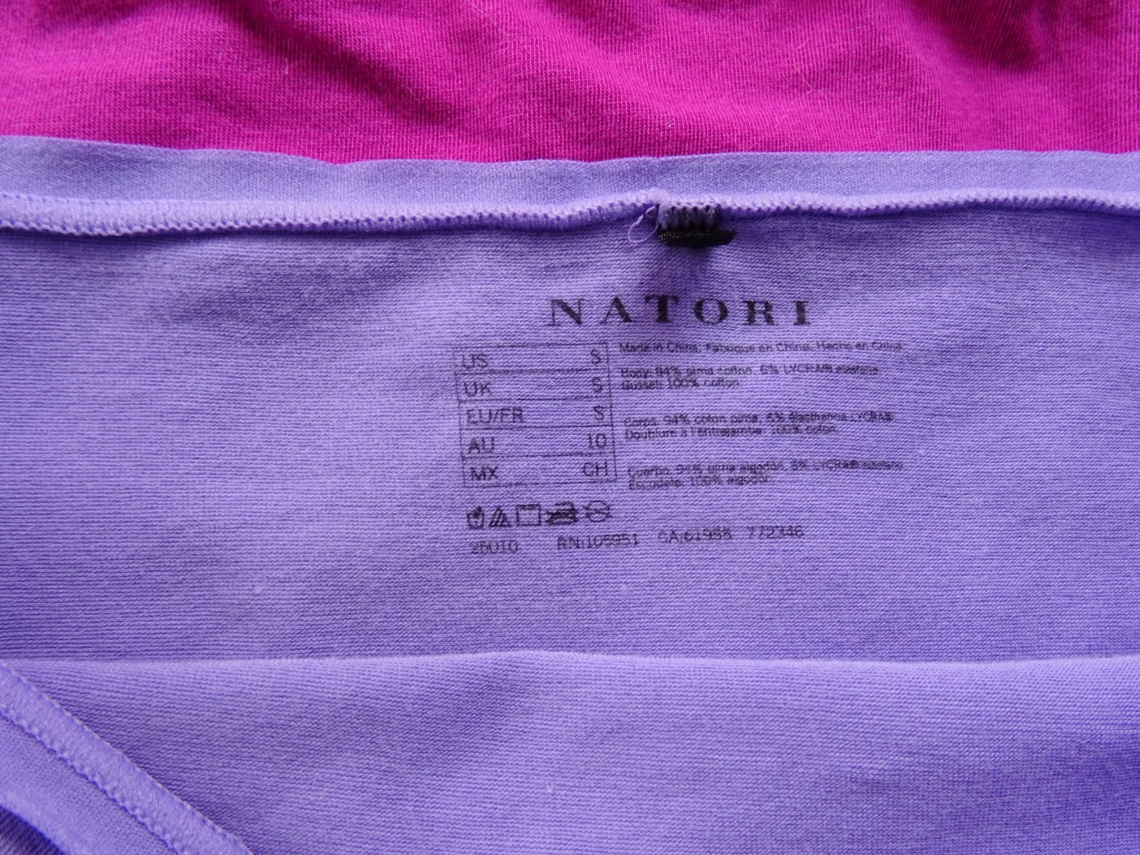 Natori 772346# Bliss Bare Cotton High Cut Brief Panties 3-Pack US Size S