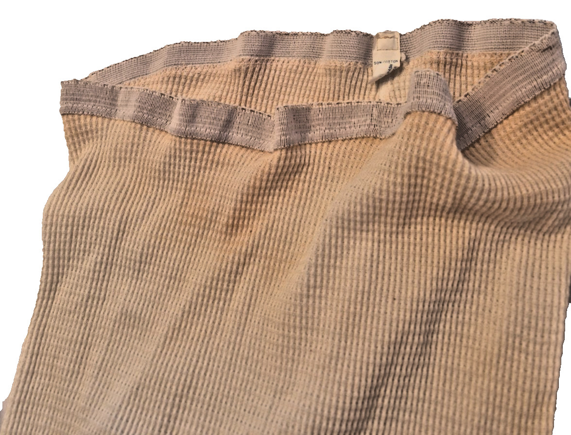 WOMENS SIZE MEDIUM 65 COTTON/35 POLY THERMAL LONG UNDERWEAR SET TOPS & BOTTOMS