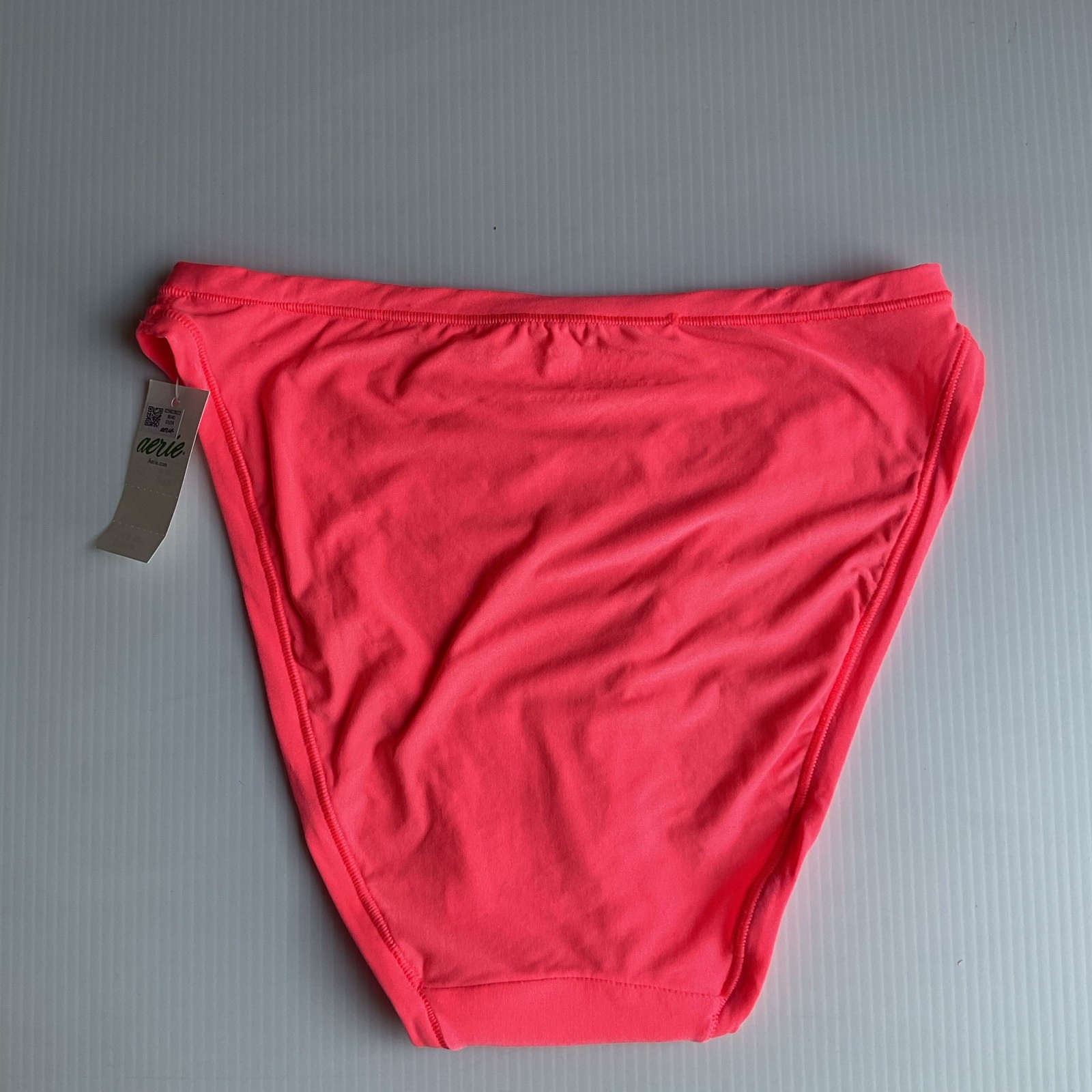 Aerie High Cut Bikini Bottom Pink Size S Real Good Underwear Recycled NWT