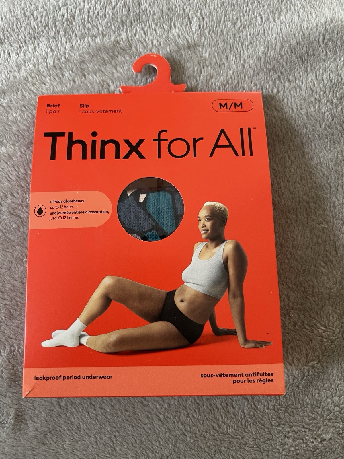 Thinx for All Leakproof Period Underwear Mosaic Cotton Brief Medium NEW