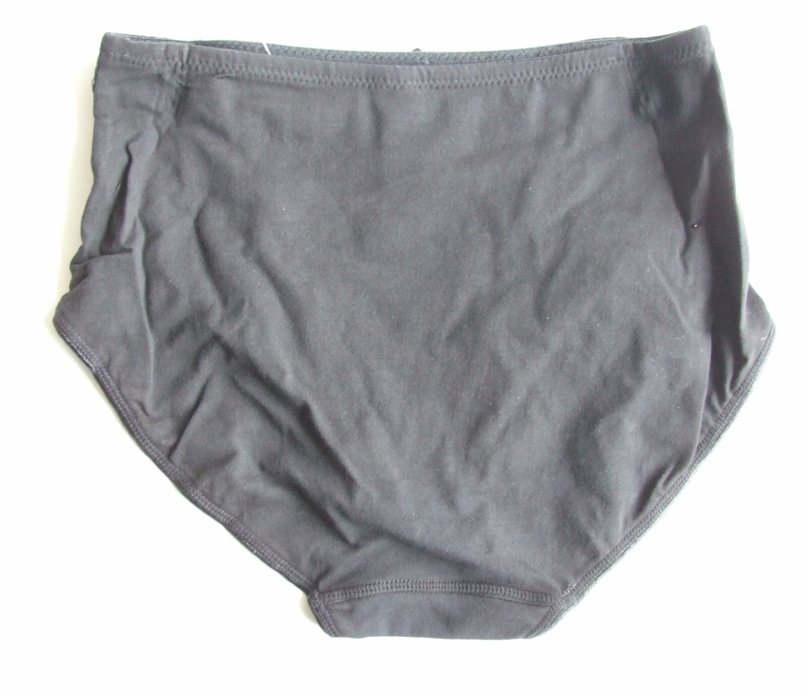 Marlon size 10 Cotton Rich light control knickers full briefs panties Black