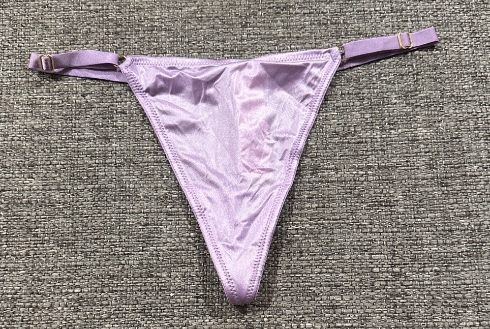 Victoria’s Secret Very Sexy V-string Satin Lilac Panty Small NWT