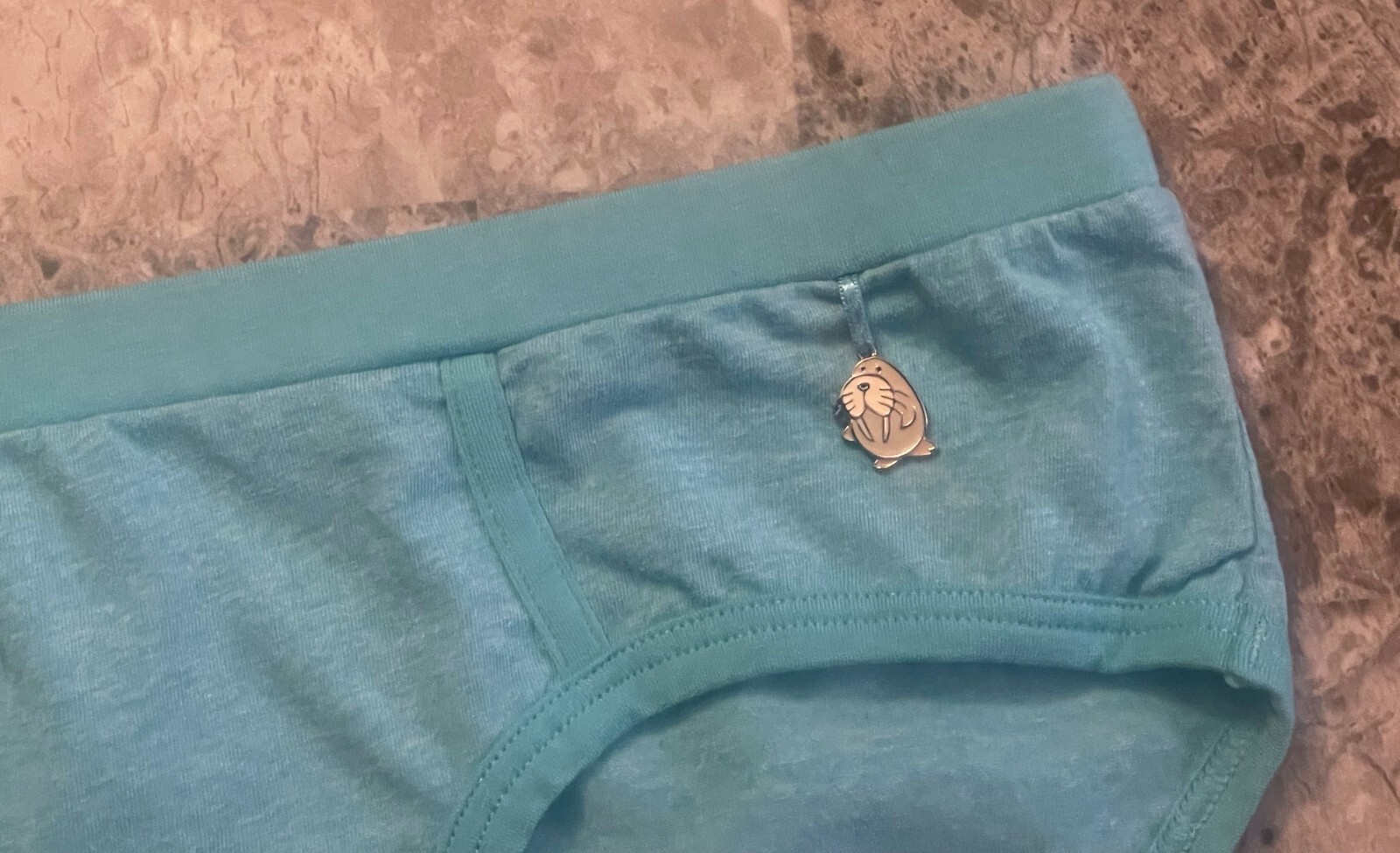 NWT AEROPOSTALE AERO SMALL BLUE WALRUS CHARM VINTAGE RARE HIPSTER PANTIES