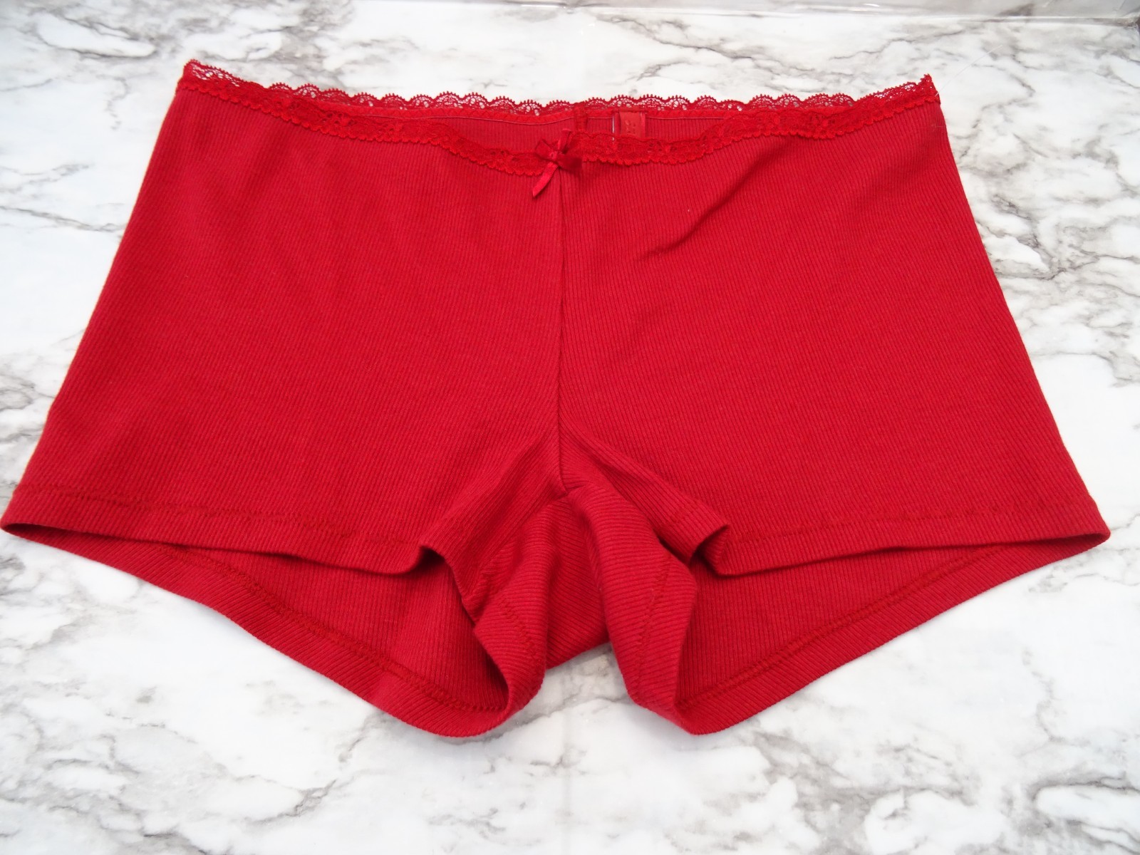 Skims# Everyday Cotton Rib Boy Short 1-Pack Panties US Size M
