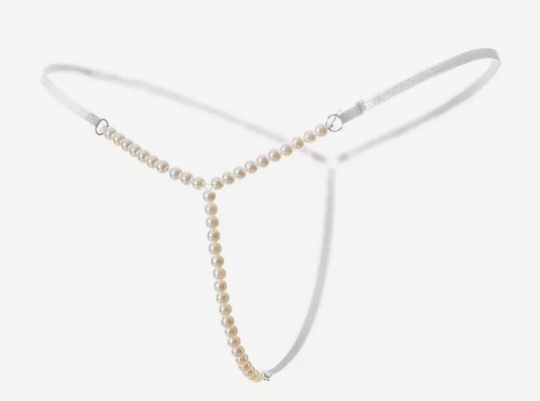 HANDMADE PEARL G STRING HAND MADE IN AMERICA PEARL THONG ONE SIZE FITS ALL