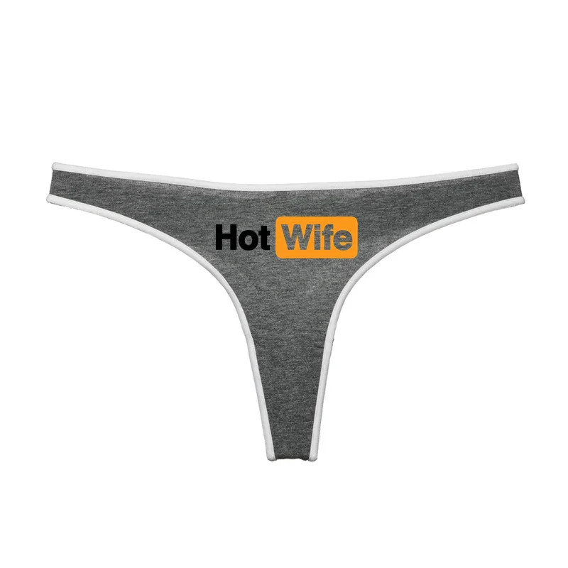 Hot Wife Letters Women’s Underwear New Fashion Panties Low Waist Ladies Brief