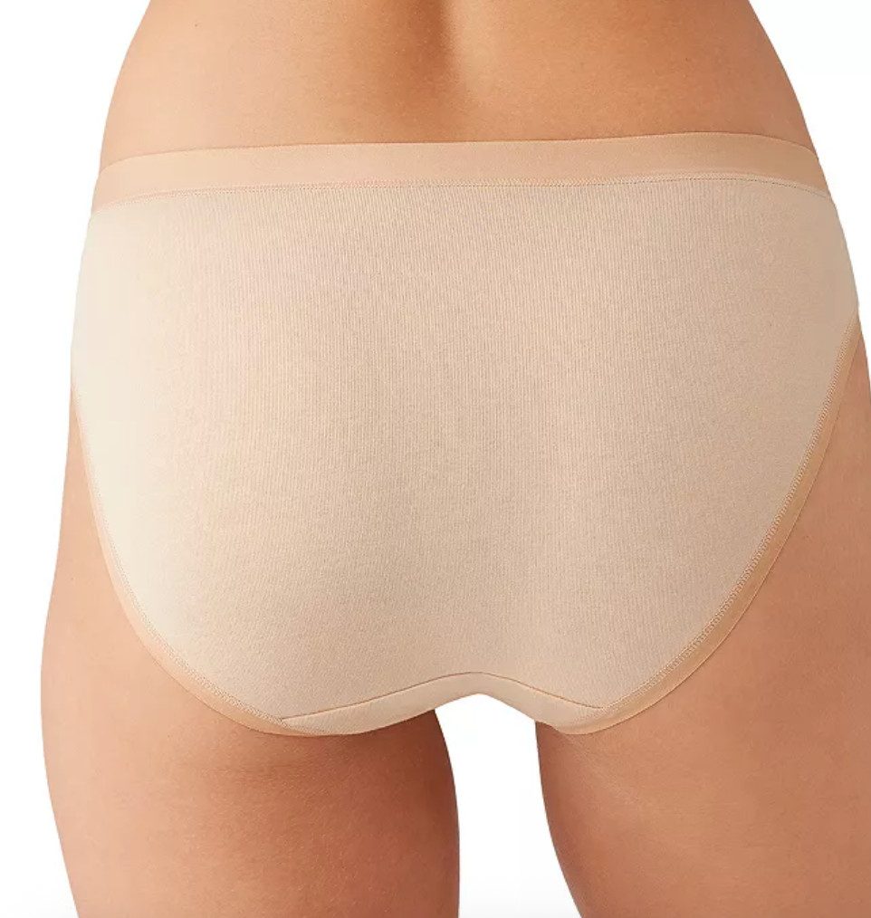 Wacoal XL (Size 8) Understated Cotton Bikini Panty NWOT 870362 Sand