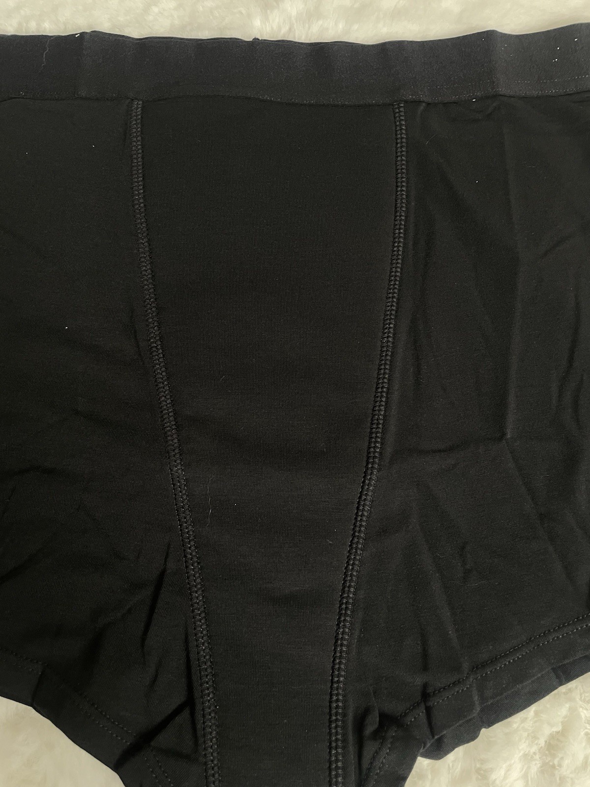 Knix Cotton Super Leakproof Period Boxer Brief Panties Black L