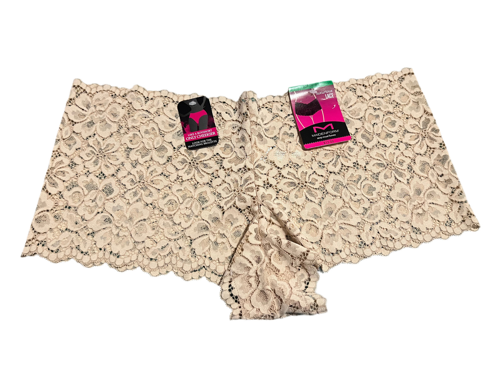 Maidenform Women’s Luxurious Lace Boyshort – L/7
