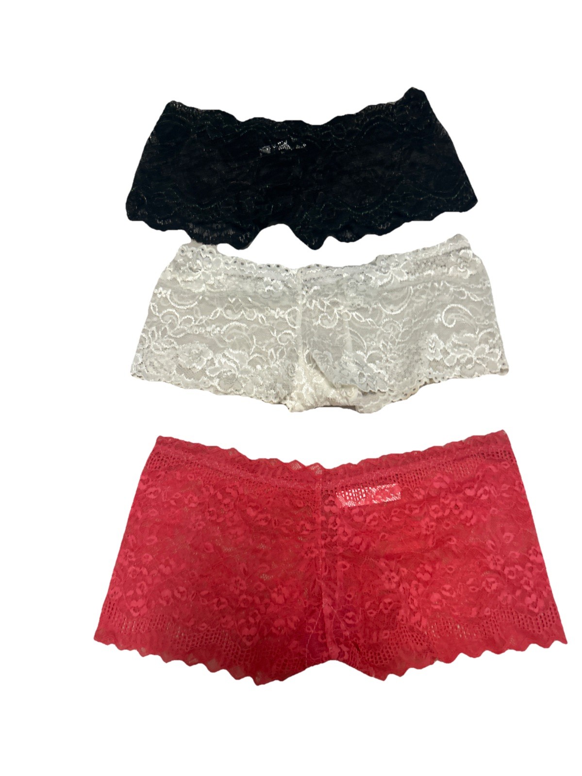 Chuns 6 Pck Women’s Lace Boy Short Panties Multi Color One Size Fits S, XS