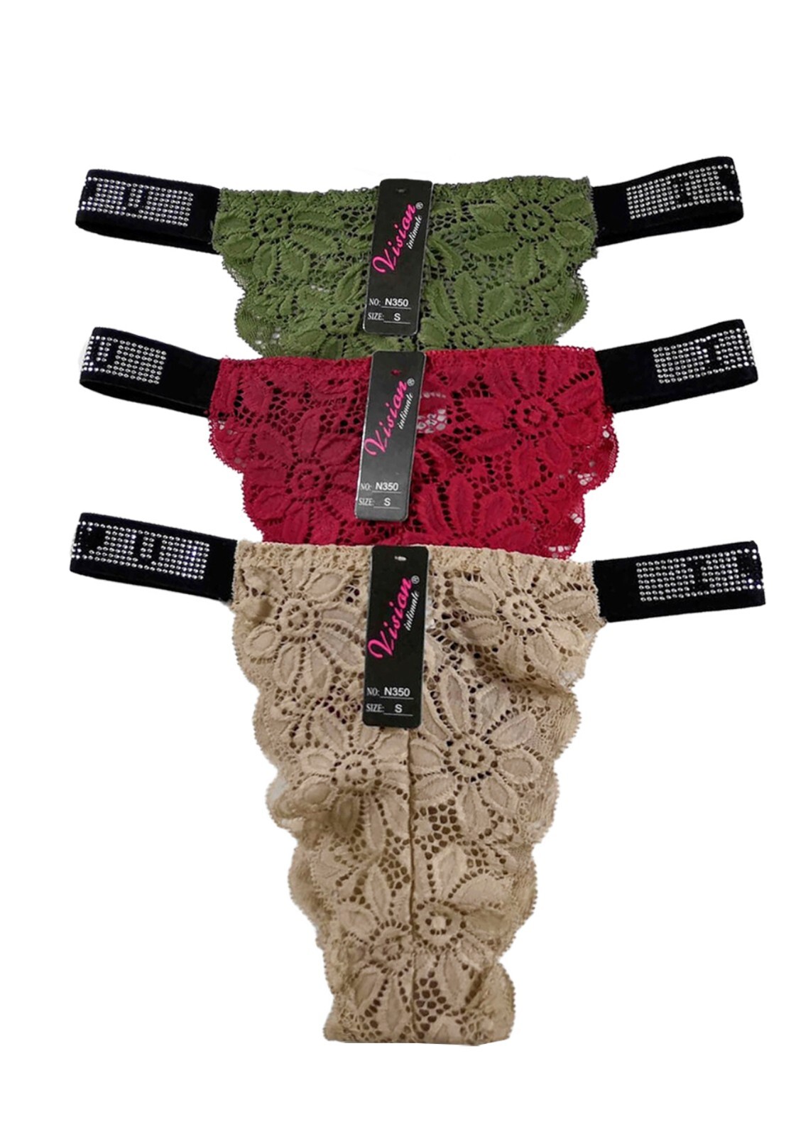 6 Pk Women Sexy High Cut Bikini G-string Thong Long Leg Cheeky Underwear Panty S