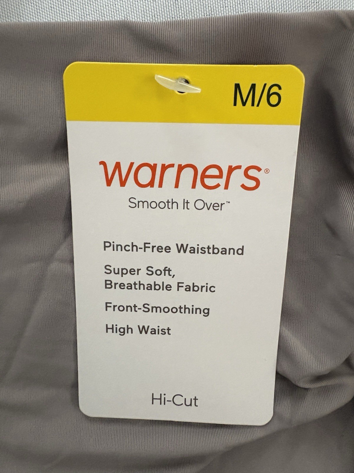 NEW Warners Briefs Smooth It Over Pinch-Free 2 Pair Hi-cut High Waist Medium 6