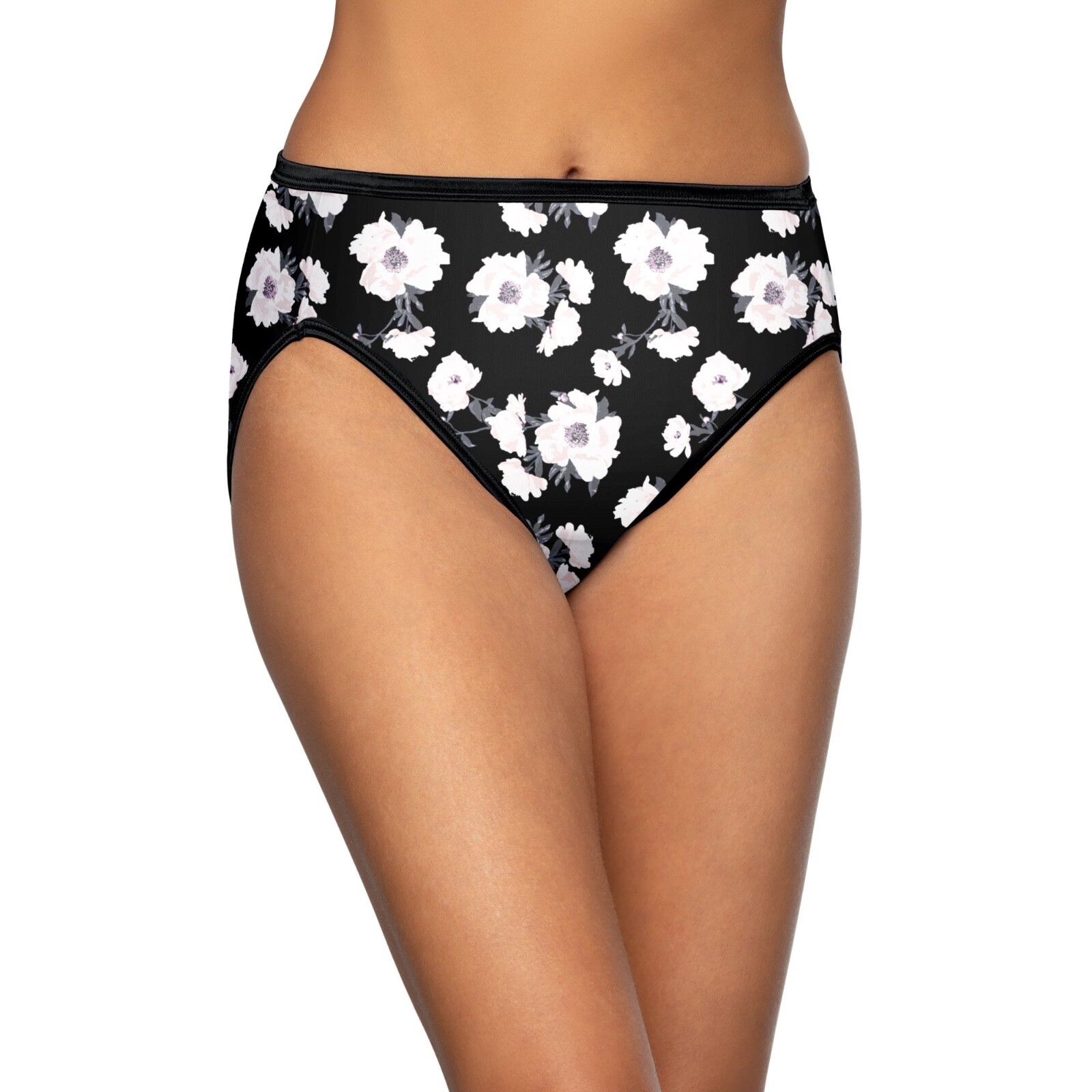 Vanity Fair Body Shine Illuimation Night Fall Hi-Cut Brief Size 6/Medium