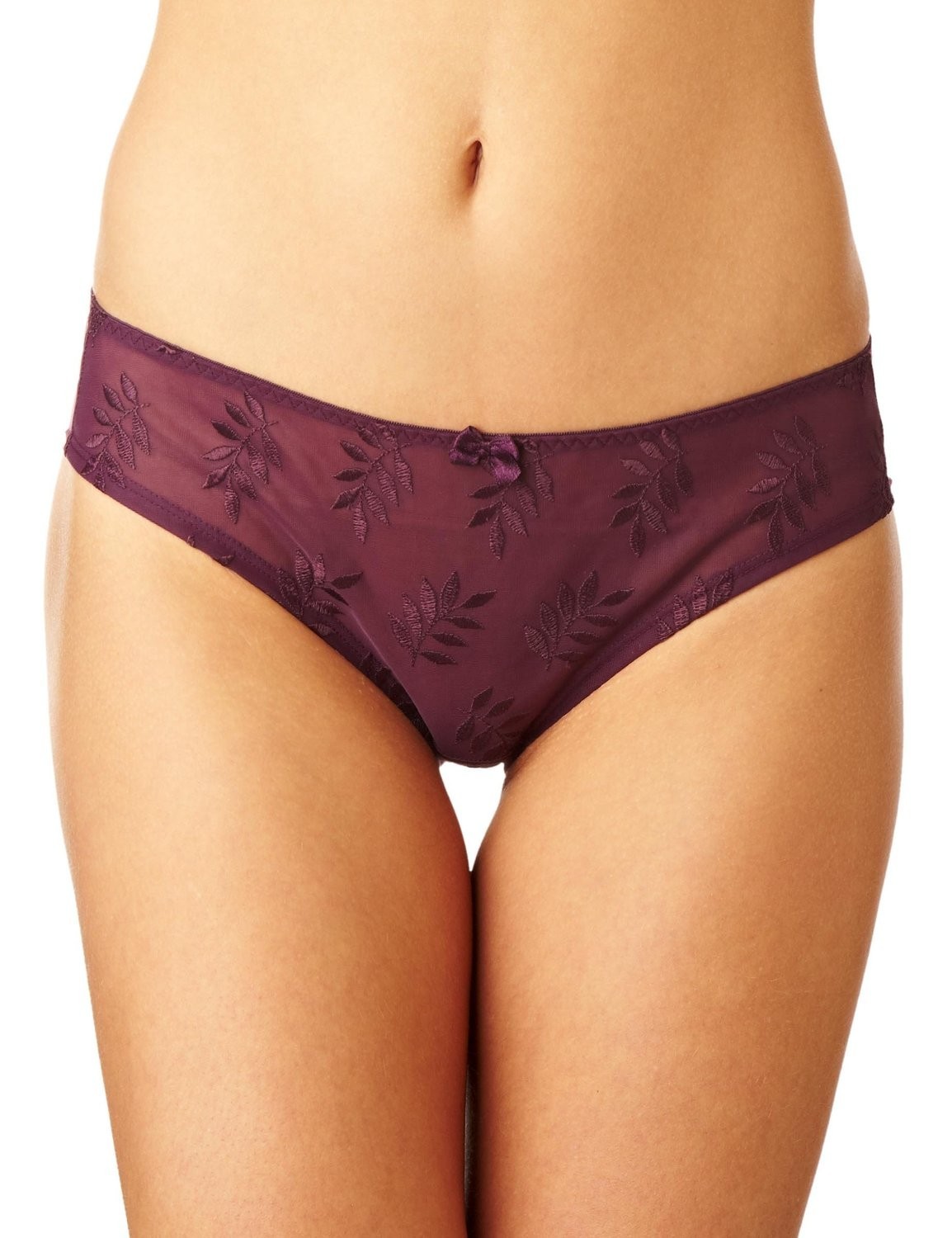Panache Tango Embroidered Mesh Front Bikini Brief Panty 3255
